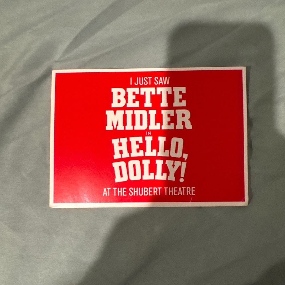 Bette Midler Hello Dolly Postcard